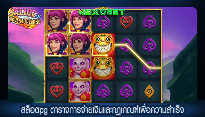 สล็อตpg ตารางการจ่ายเงินและกฎเกณฑ์เพื่อความสำเร็จ