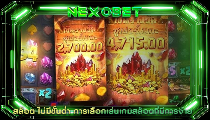 สล็อต ไม่มีขั้นต่ำ การเลือกเล่นเกมสล็อตที่มีการจ่าย
